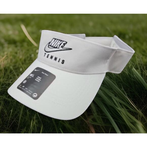 Nike Other - Nike Dri-FIT Tennis Pickleball Ace White StrapBack Visor New Fast Shipping
